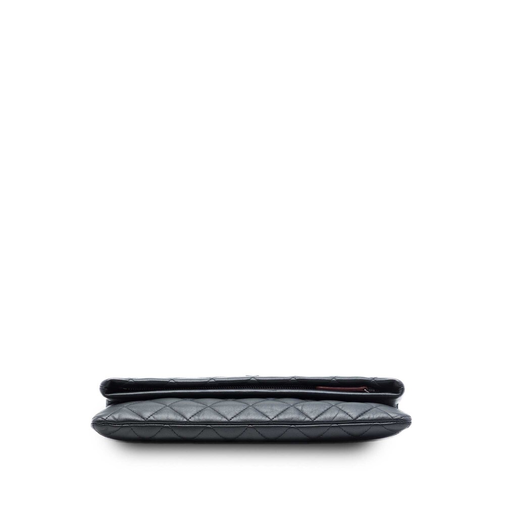 Pre-Loved Chanel Quilted Lambskin Cc Beauty Foldover Clutch View 3